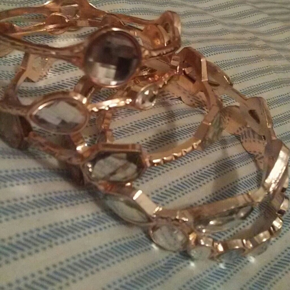 Rose gold diamond bracelets